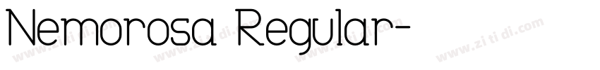 Nemorosa Regular字体转换